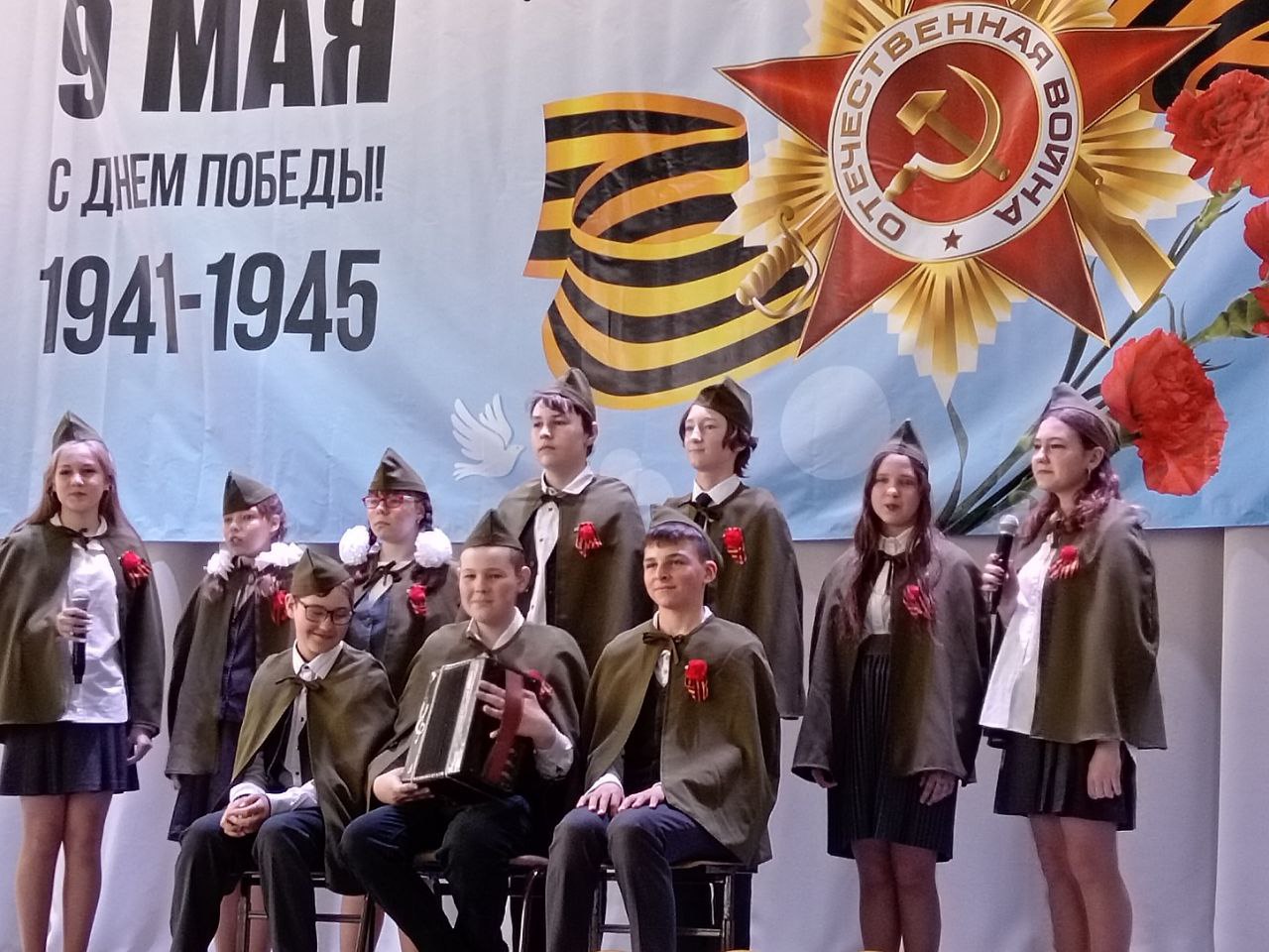 В Володинской средней школе прошёл фестиваль военно-патриотической песни &quot;Виктория&quot;.